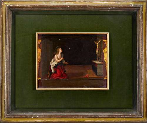 Tuscan school, late 16th century The penitent Magdalene cont...