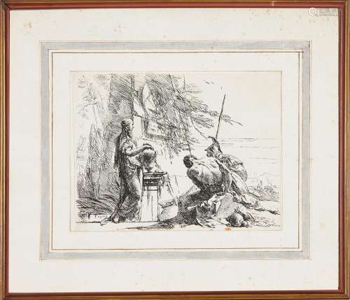 Giambattista Tiepolo Woman, soldier and slave, from the seri...