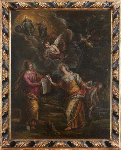 Venetian school, 17th century Biblical scene Oil on canvas, ...