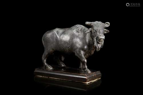 A 19th-century bronze sculpture representing a mutton (cm 24...