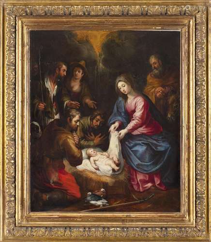 North Italian school, 17th century The adoration of the shep...