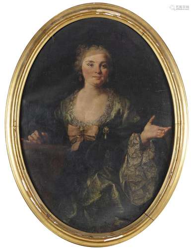 Neapolitan school, 18th century Portrait of a lady Oil on ov...