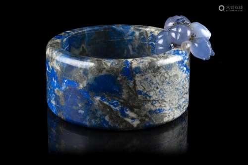 Alfredo Ravasco A lapis lazuli and sapphires bowl. Signed on...