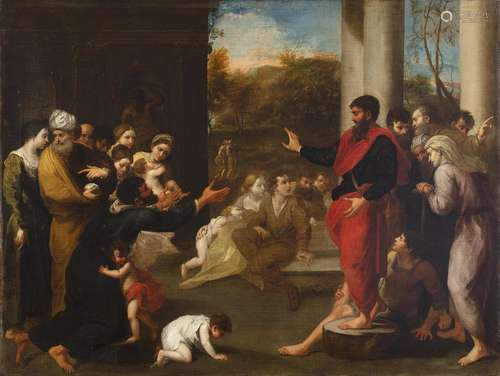 Pasqualino Rossi The preaching of Saint Paul Oil on canvas, ...