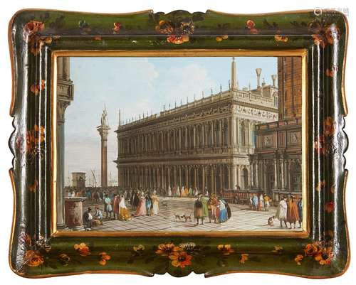 Giuseppe Bernardino Bison Venice, view of the Piazzetta with...