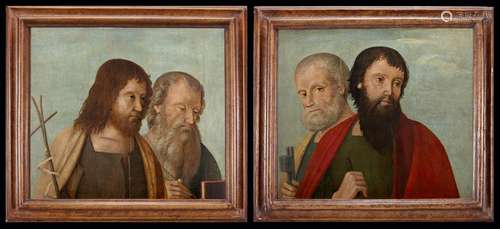 Venetian school, 16th century Saint John the Baptist and Sai...