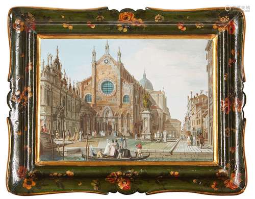 Giuseppe Bernardino Bison Venice, view of the Basilica dei S...