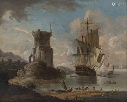 Joris Cornelisz. Van der Hagen (active 1691-1745) Vue portua...