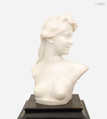 Jef Lambeaux (1852-1908) Buste de jeune femme