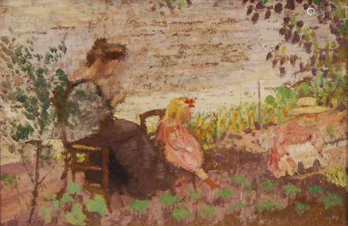 Georges Lemmen (1865-1916) "Au jardin" ca. 1904