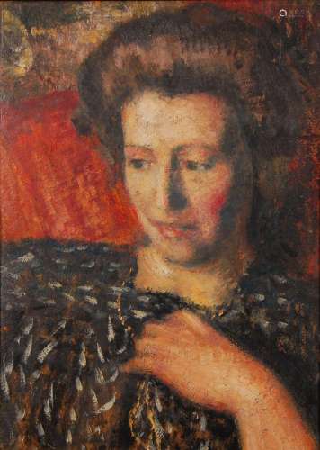 Georges Lemmen (1865-1916) Madame Lemmen au collier