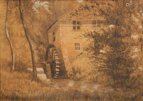 Rodolphe Wytsman (1860-1927) Le moulin à eau