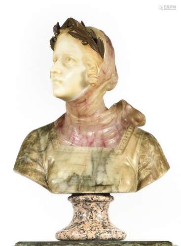 DANS LE GOUT du XVIIe siècle Buste de Femme à la couronne de...