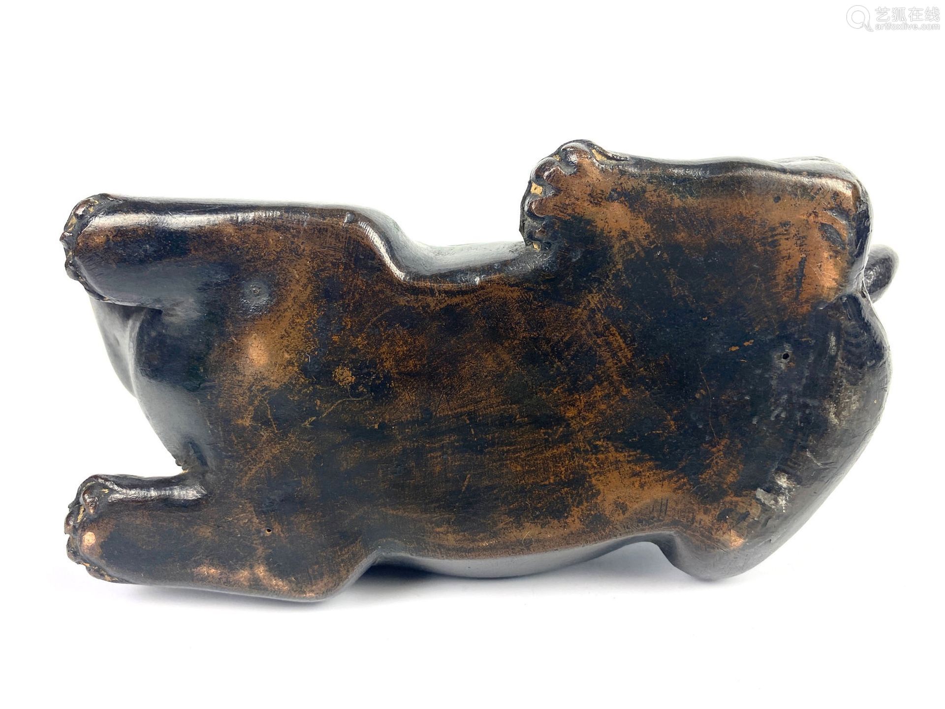 JAPON Rat Bronze cloisonné Fin XIXe siècle 9 x 21 cm (manque...
