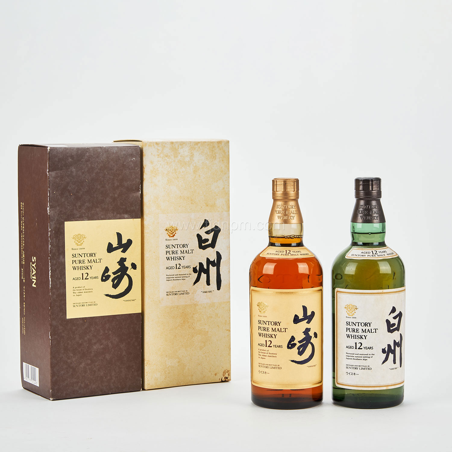 金花标山崎、白州12 年单一麦芽威士忌（共二支）－【Deal Price Picture】