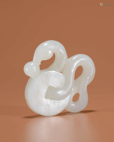 A WHITE JADE SNAKE