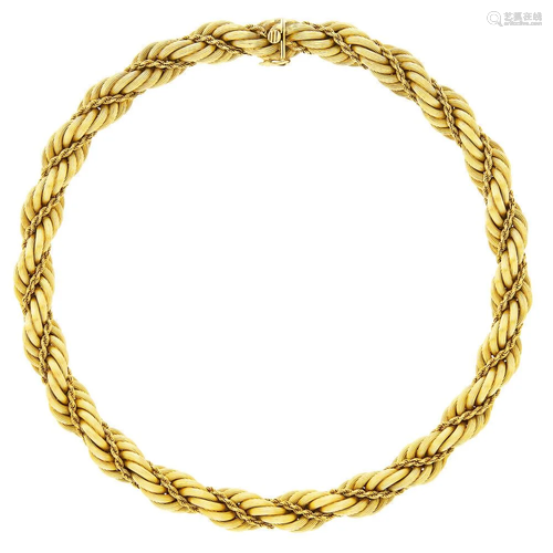 Tiffany & Co. Rope-Twist Gold Necklace