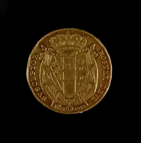 PIèce en or jaune de 80 florins, Léopold II, 1828 32,61 gram...