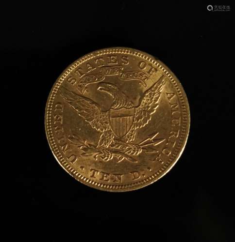 Pièce de 10 dollars or, 1893. 16,74 grammes