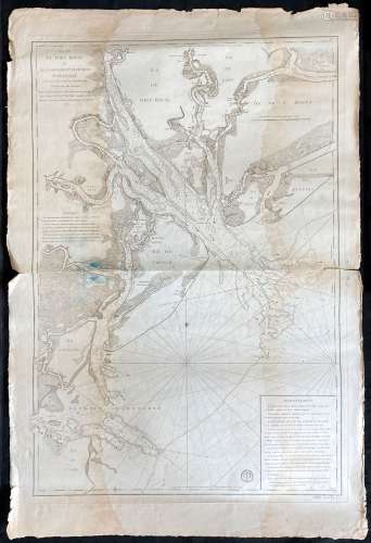 Carte de marine du XVIIIe siècle, Plan de Port Royal et de l...