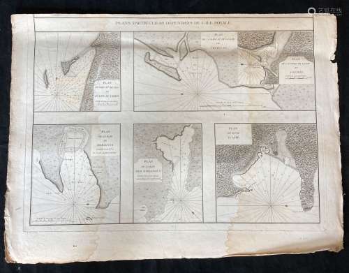 Carte de marine du XVIIIe siècle, Plans particuliers dépenda...
