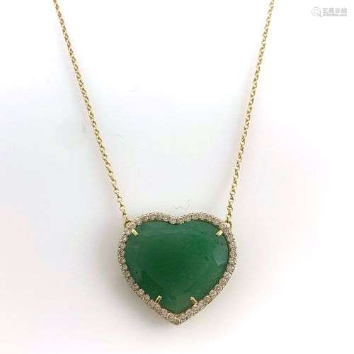 COLLIER retenant un coeur de quartz polycristallin dans un e...