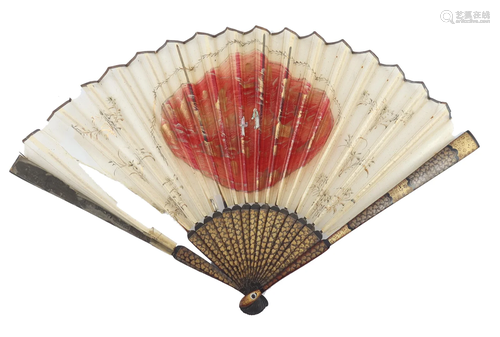 A very unusual Chinese fan, late 18th ce