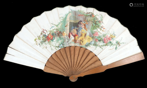 A Scarce fan for the perfumer Eugene Rim