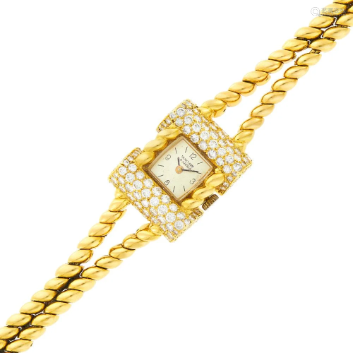 Van Cleef & Arpels Double Strand Gold and Diamond