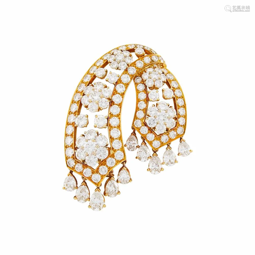 Van Cleef & Arpels Gold and Diamond 'Snowflake'