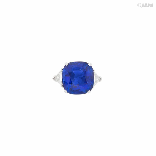 Graff Platinum, Sapphire and Diamond Ring