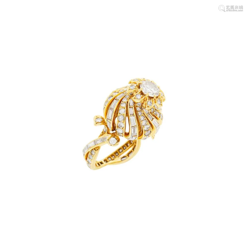 Sterlé Paris Gold and Diamond Ring