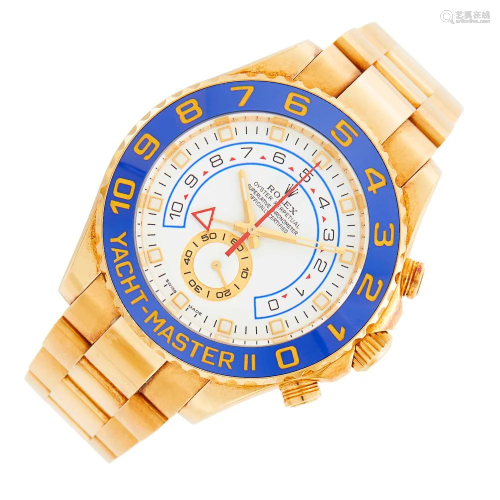 Rolex Gentleman's Gold 'Yacht-Master II' Wristwatch,