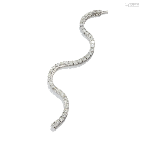 A diamond line bracelet