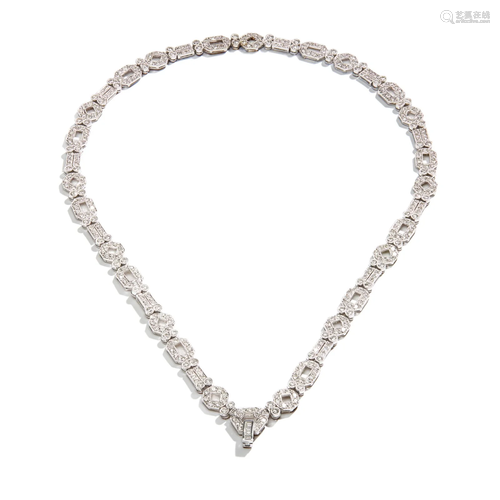 A diamond necklace