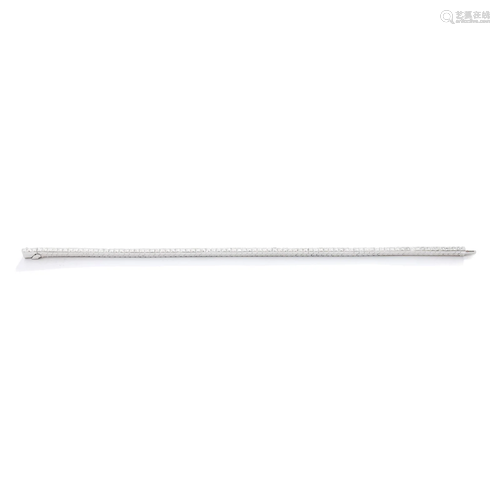 A diamond line bracelet