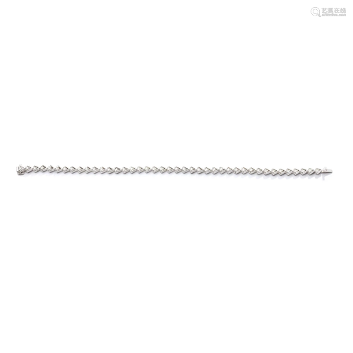 A diamond line bracelet