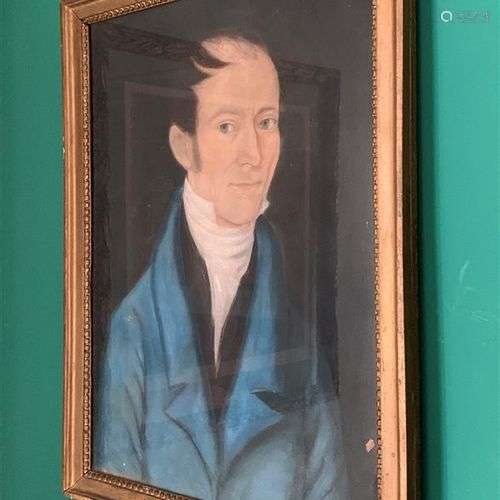 Ecole FRANCAISE du début du XIXe siècle Portrait d'homme à l...