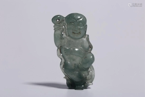 Repulic of China - Jadeite Boy Pendant