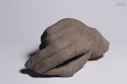 Before Ming Dynasty - Stone Buddha Hand Ornament