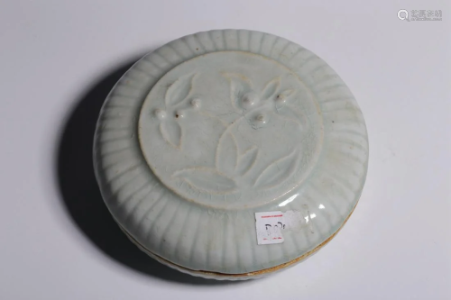 Song Dynasty - Hutian Ware Floral Powder Box