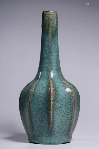 Song Dynasty - Ru Ware Octagonal Vase