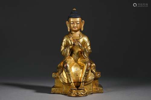 Gilt Bronze Figure Of Buddha