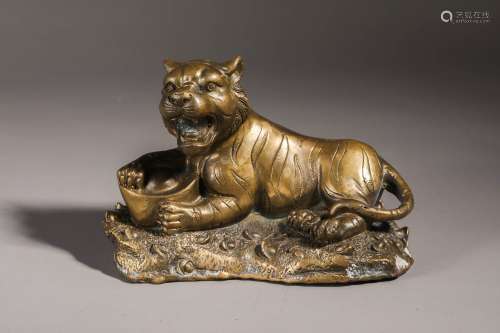 Bronze Figure Of Tiger