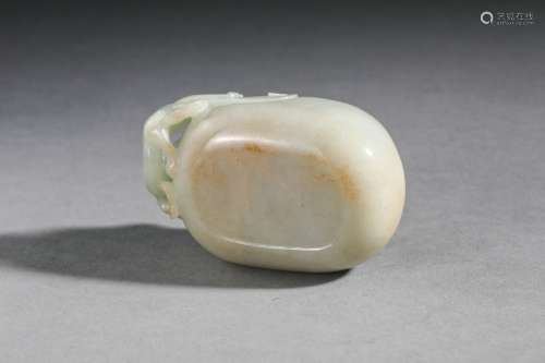 White Jade High Relief-Decorated Boy And Lotus Pomander And ...