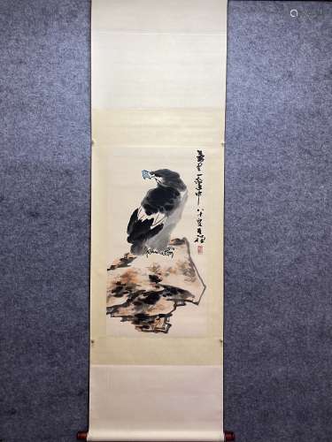 Chinese Eagle Painting, Li Kuchan Mark