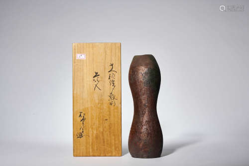 昭和
(1926-1989)铜釉瓢型花瓶