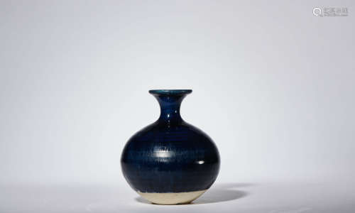 昭和
(1926-1989)苍蓝琉璃釉花瓶