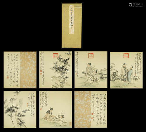 A Chinese Painting Zheng Banqiao Album Mark Huang Shen