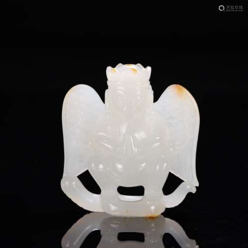 A Jade Carved Spreading Wings